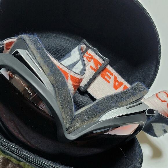 Zeal Optics Ski Goggles Link Hyper Flash No Fog Vented Orange Lens Hard Case - Picture 9 of 14